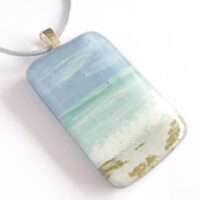 Close up of seascape pendant
