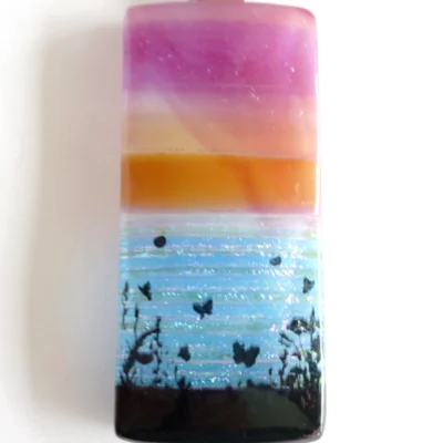 Close up of seascape pendant